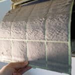 Dirty ductless AC filter